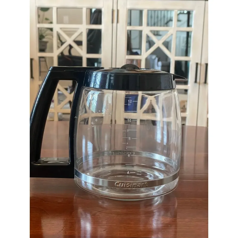 Cuisinart 12 Cup Replacement Coffee Carafe Black Glass